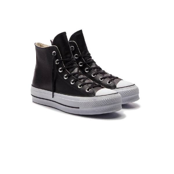 Zapatillas altas de cuero con plataforma - Negro - Mixto - Converse - The Bradery