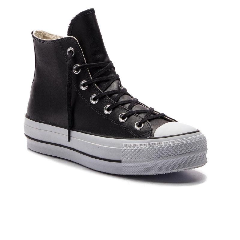 Baskets Plateforme Cuir Hi - Noir - Mixte - Converse - The Bradery