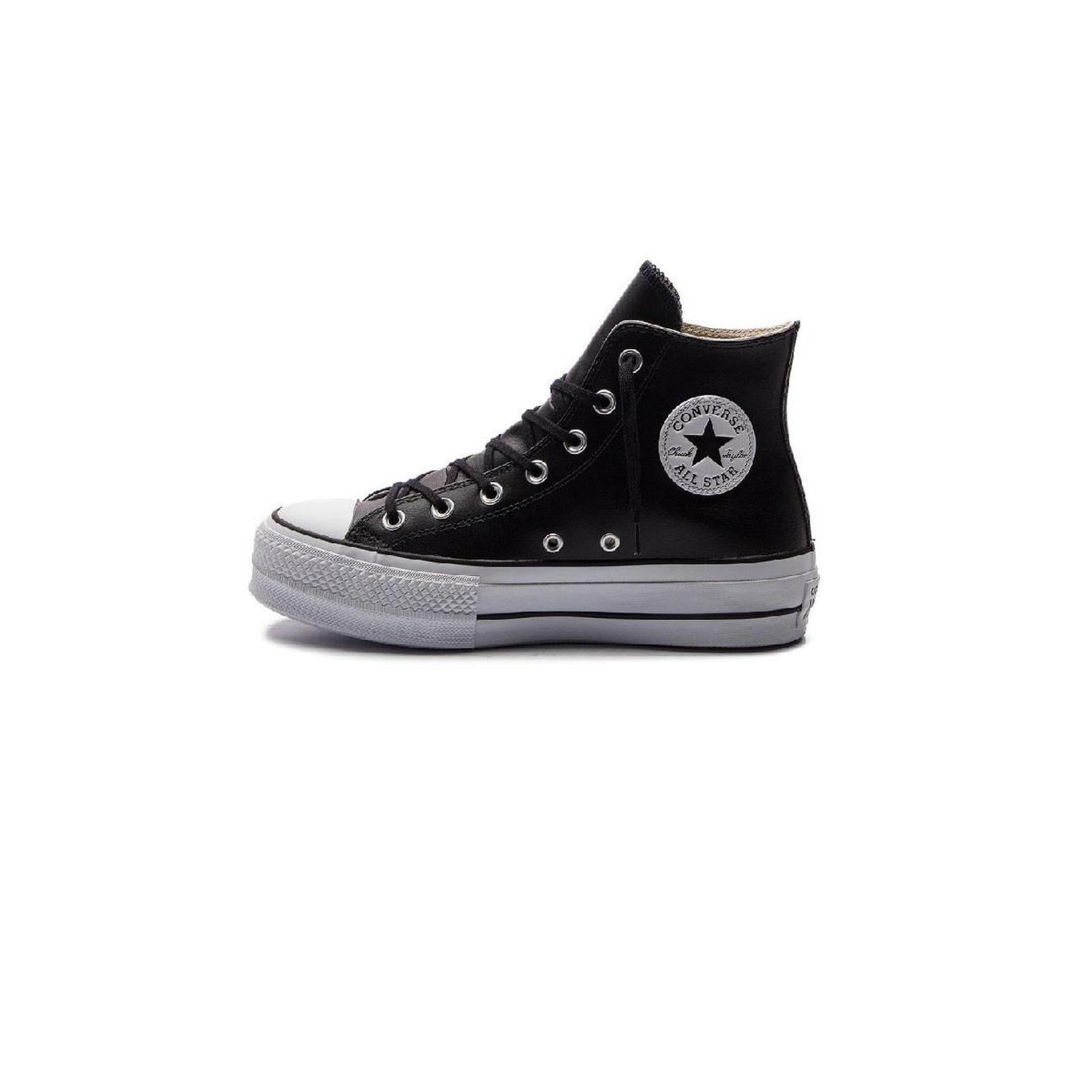 Baskets Plateforme Cuir Hi - Noir - Mixte - Converse - The Bradery
