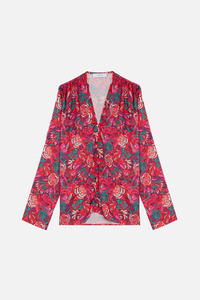 Doris Hendrix Blouse - Red