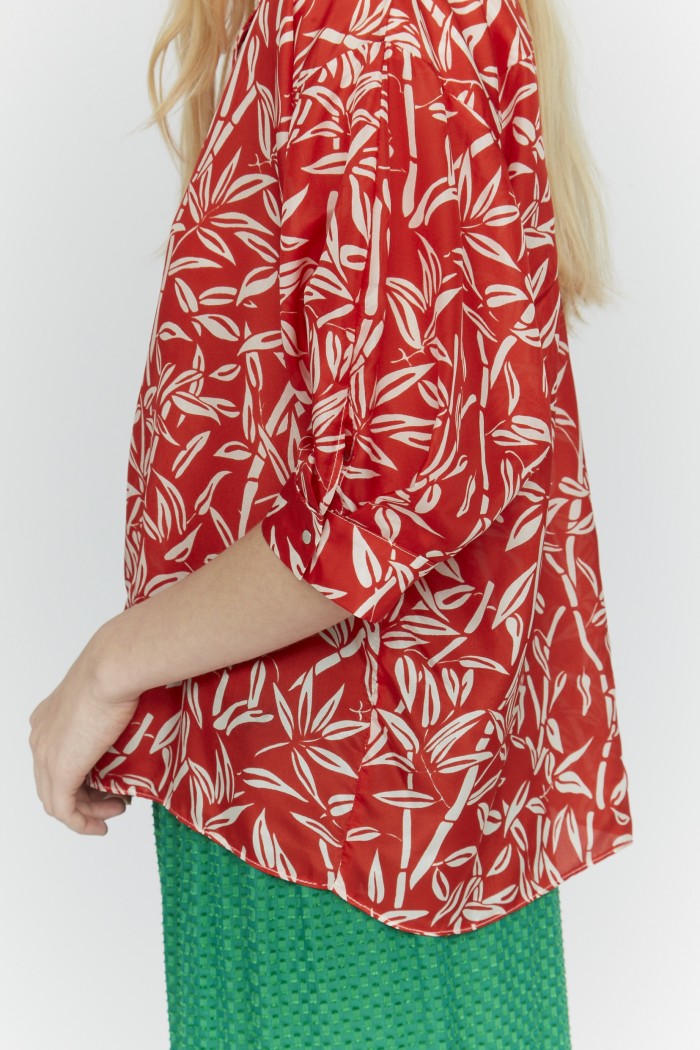 Play Bamboo Blouse - Lipstick Red