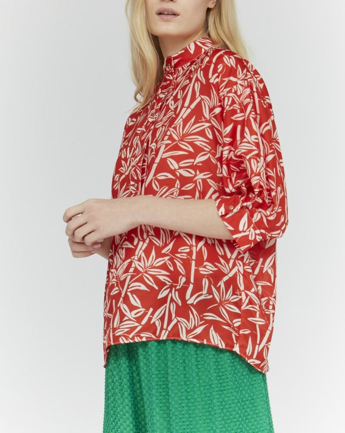 Play Bamboo Blouse - Lipstick Red