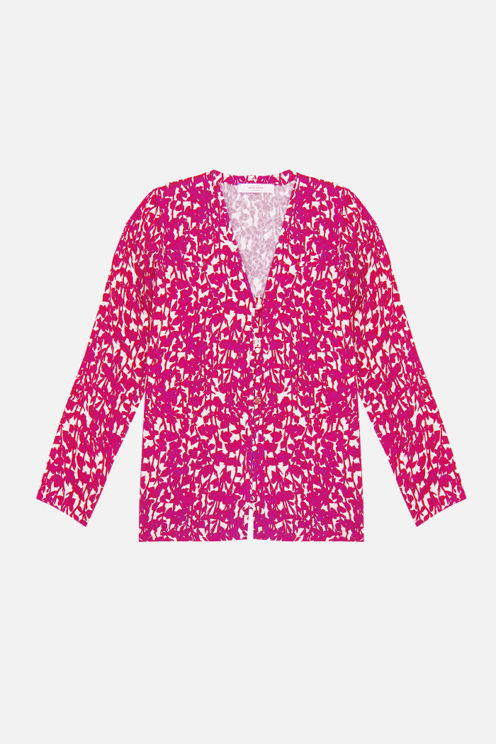 Doris Kelly Blouse - Rose Magenta