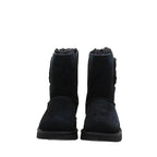 Bailey Fluff Buckle Boots - Black - Women - UGG - The Bradery