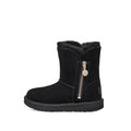 Cadet Bailey Zip Short Boots - Black - Kids - UGG - The Bradery