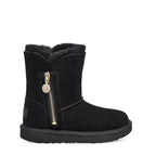 Cadet Bailey Zip Short Boots - Black - Kids - UGG - The Bradery