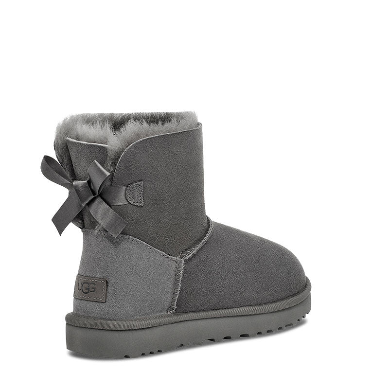 Bottes Mini Bailey Bow II - Gris - Femme - UGG - The Bradery