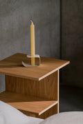 Flec Candleholder - Low - Piazza Beige - Noo.ma Design - The Bradery