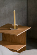 Flec Candleholder - Low - Piazza Beige - Noo.ma Design - The Bradery