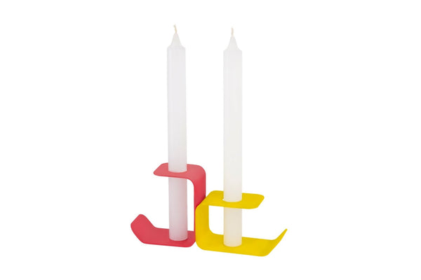 Candelabro Flec - Grande - Rojo amapola - Noo.ma Design - The Bradery