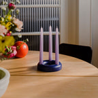Lums Candleholder - Large - Blueberry - Noo.ma Design - The Bradery
