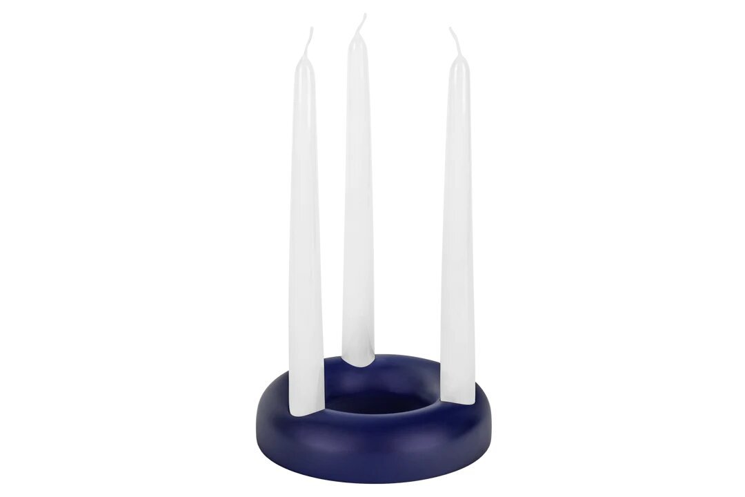 Lums Candleholder - Large - Blueberry - Noo.ma - The Bradery