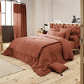 Bout De Lit Gaze De Coton 90 X 200 Cm Gaia Terracotta - L'Effet Papillon - The Bradery