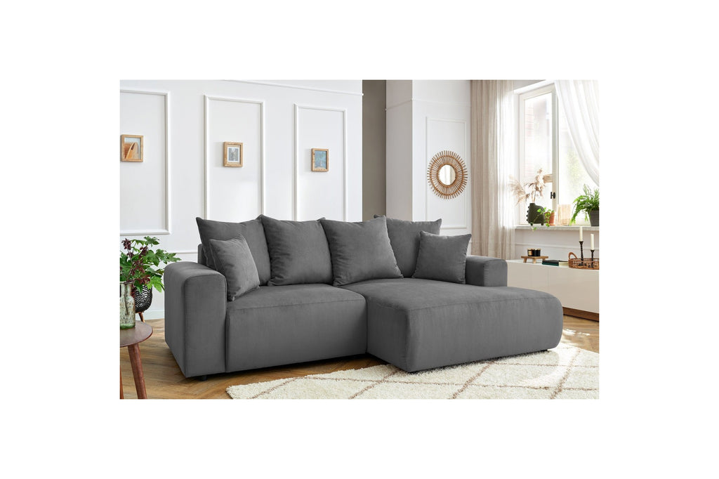 Sofá esquinero fijo ENJOY Pana - Ángulo recto - BOBOCHIC -La Bradery