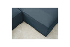 Canapé d'angle fixe MEGEVE tissu lisse - Angle droit - BOBOCHIC - The Bradery