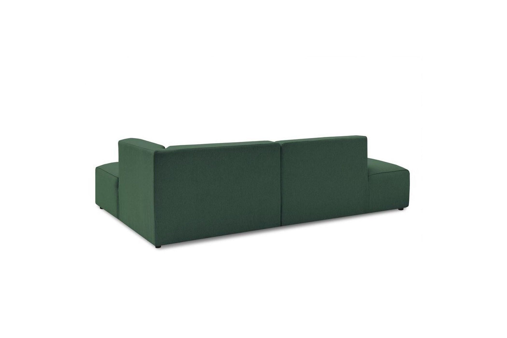 Canapé d'angle fixe MEGEVE tissu lisse - Angle droit - BOBOCHIC - The Bradery