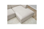 Canapé d'angle fixe MEGEVE tissu lisse - Angle droit - BOBOCHIC - The Bradery