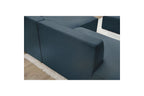 Canapé d'angle fixe MEGEVE tissu lisse - Angle droit - BOBOCHIC - The Bradery