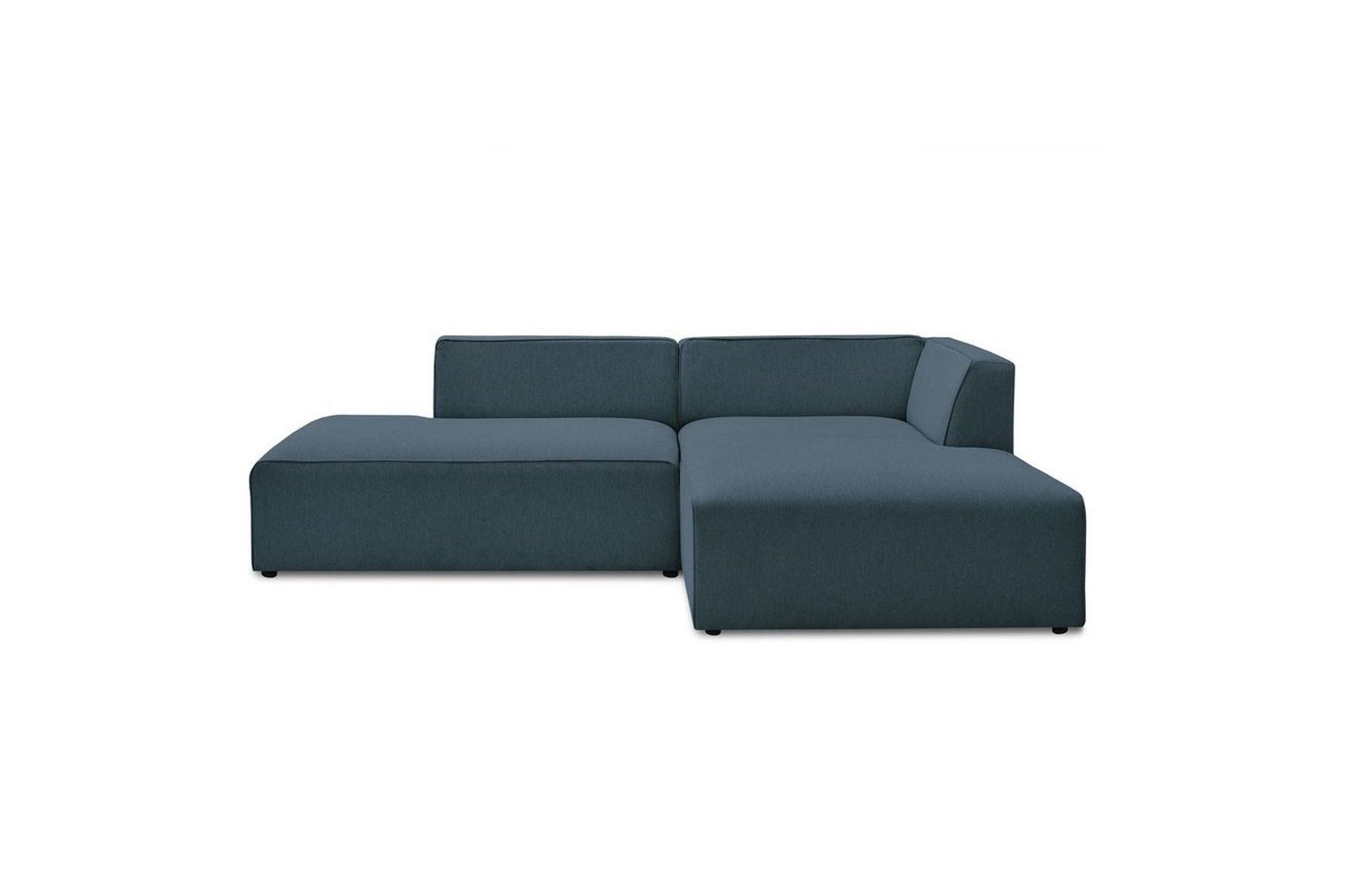 Canapé d'angle fixe MEGEVE tissu lisse - Angle droit - BOBOCHIC - The Bradery
