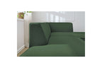 Canapé d'angle fixe MEGEVE tissu lisse - Angle droit - BOBOCHIC - The Bradery