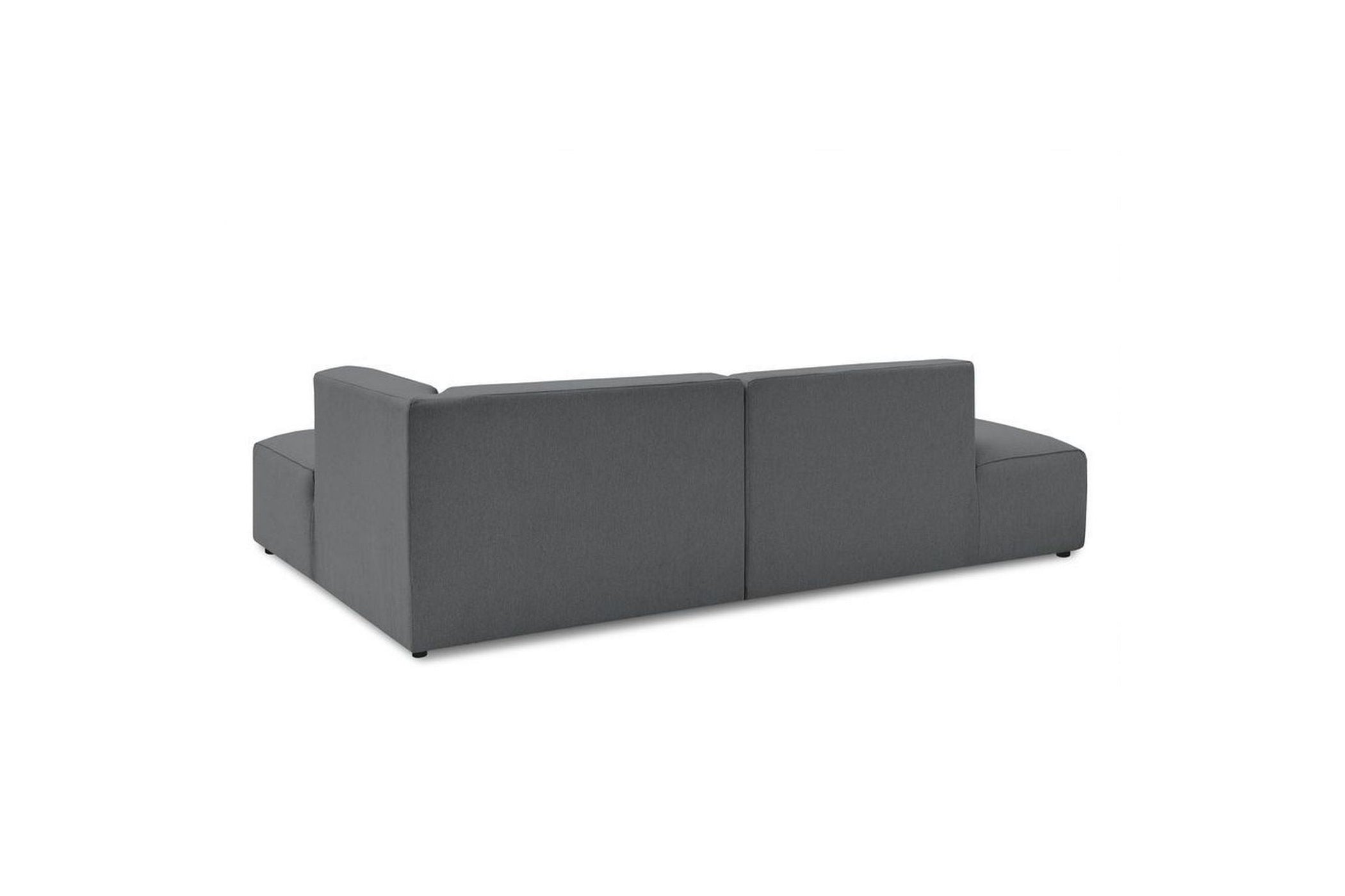 Canapé d'angle fixe MEGEVE tissu lisse - Angle droit - BOBOCHIC - The Bradery