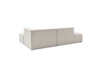 Canapé d'angle fixe MEGEVE tissu lisse - Angle droit - BOBOCHIC - The Bradery