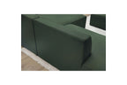 Canapé d'angle fixe MEGEVE tissu lisse - Angle droit - BOBOCHIC - The Bradery
