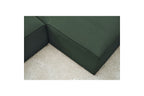 Canapé d'angle fixe MEGEVE tissu lisse - Angle droit - BOBOCHIC - The Bradery