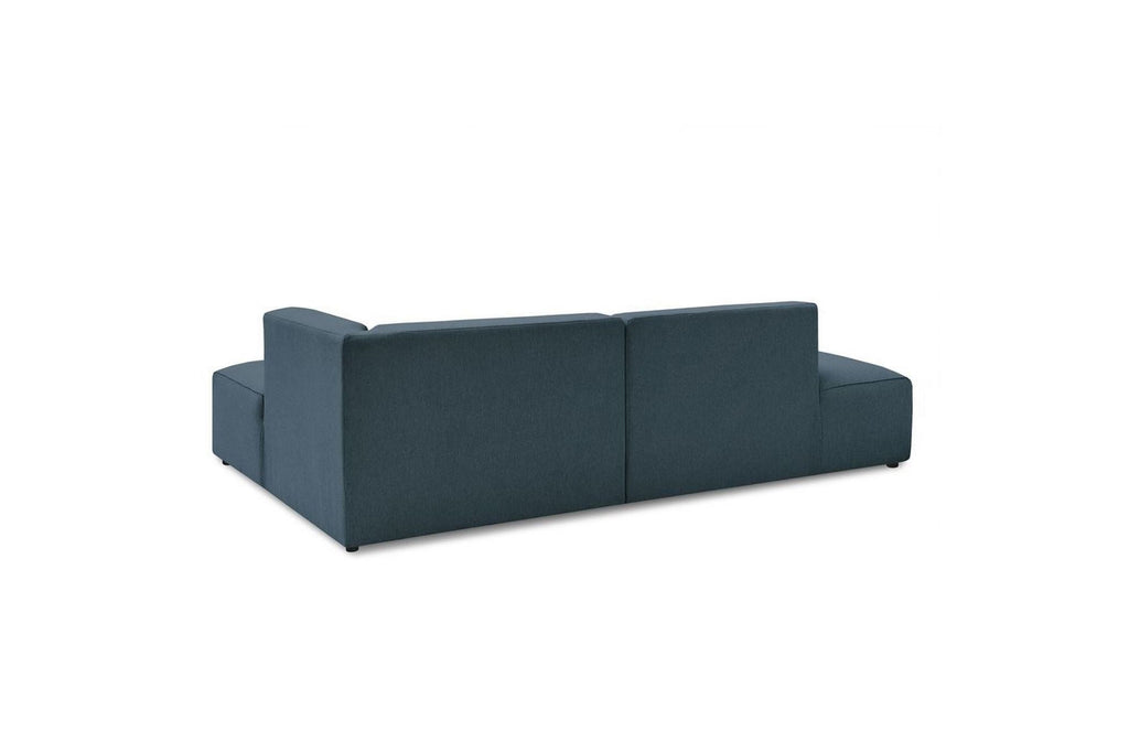 Canapé d'angle fixe MEGEVE tissu lisse - Angle droit - BOBOCHIC - The Bradery