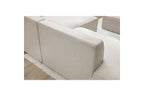Canapé d'angle fixe MEGEVE tissu lisse - Angle droit - BOBOCHIC - The Bradery