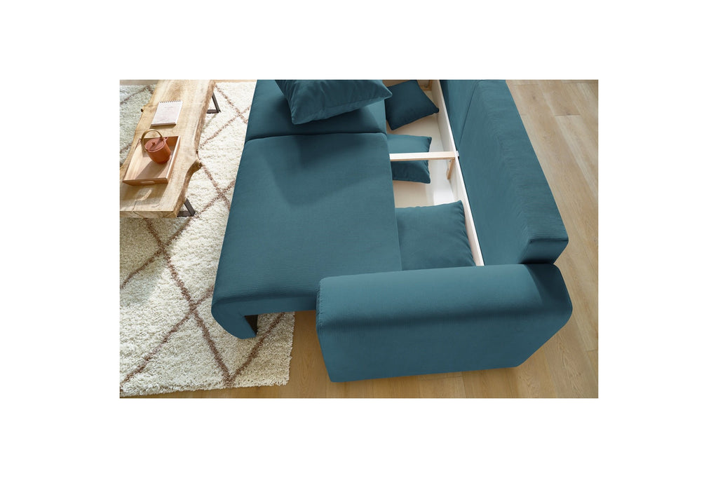 Sofá recto convertible con arcón ENVY de pana - BOBOCHIC - The Bradery
