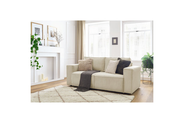 NIHAD fixed 2-seater straight sofa in corduroy - BOBOCHIC - The Bradery
