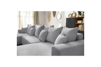 Sofá panorámico convertible con arcón ENVY de tela bouclé - Panorámico - BOBOCHIC - The Bradery