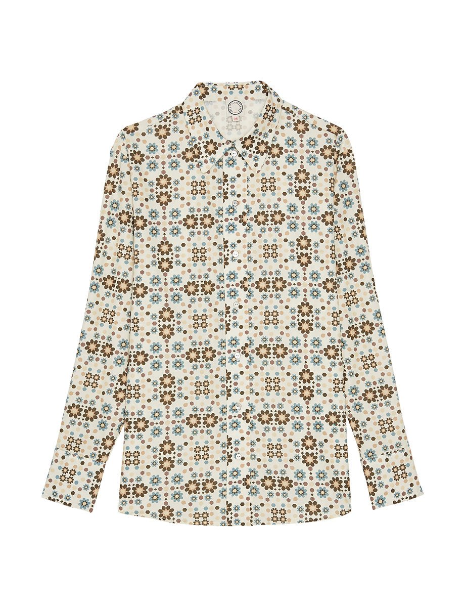 Camicia Maureen - Beige Boulbon - Ines De La Fressange - The Bradery