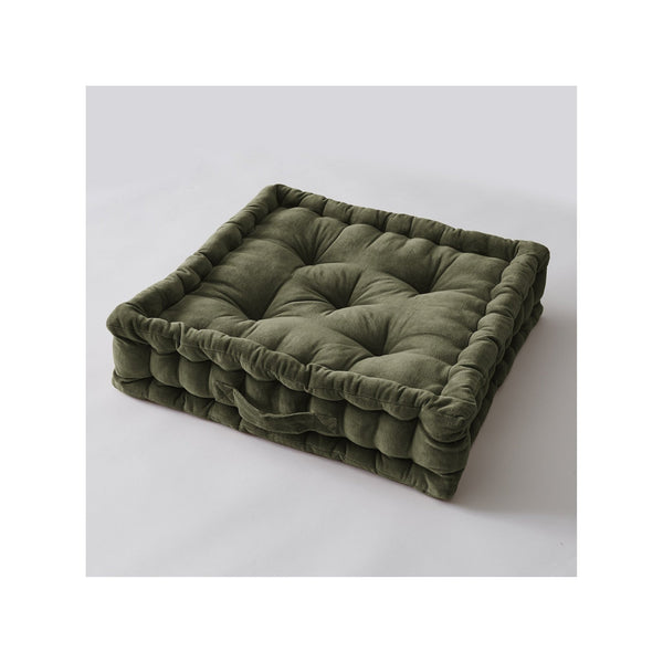 Coussin de sol Velours de coton CÉSAR Thym - L'Effet Papillon - The Bradery