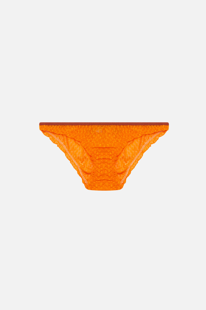Bless Cut Yarn Briefs - Orange