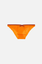 Bless Cut Yarn Briefs - Orange