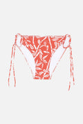 Wood Bamboo Bikini Bottoms - Lipstick Red