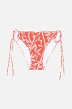 Wood Bamboo Bikini Bottoms - Lipstick Red