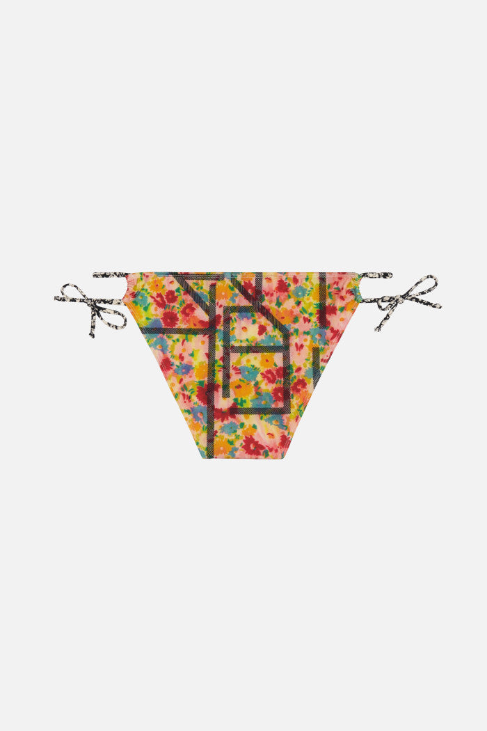 Wood Upcycled Bikini Bottoms - Multi 2