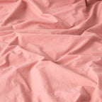 Washed Cotton Percale Fitted Sheet - Dusty Pink - MOST - The Bradery