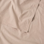 Washed Cotton Percale Flat Sheet - Clay - MOST - The Bradery