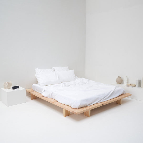 Drap Plat En Percale De Coton Lavé - Blanc - MOST2 - The Bradery