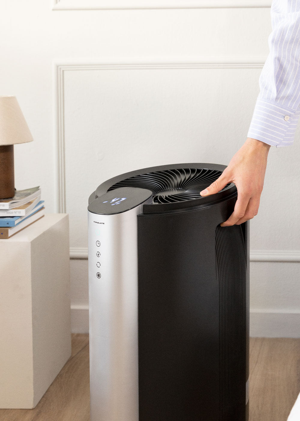 Dryplus Xl-Spiral - Deshumidificador 20 L/Día - 90M² - Negro