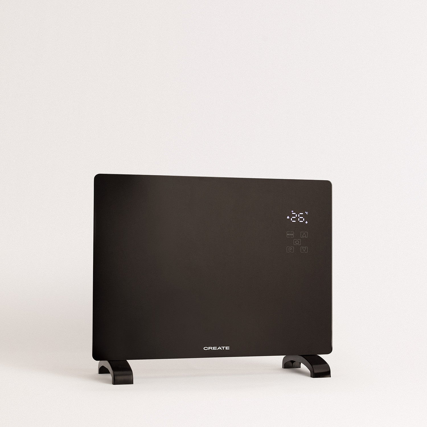 Warm Crystal 1500W Wifi - Calefactor Eléctrico de Pared - Negro
