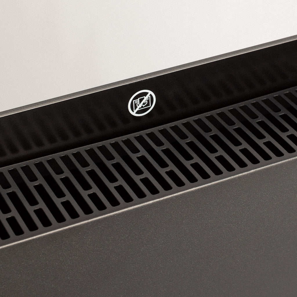 Warm Crystal 1500W Wi-Fi - Wall-Mounted Electric Heater with Castors - Black