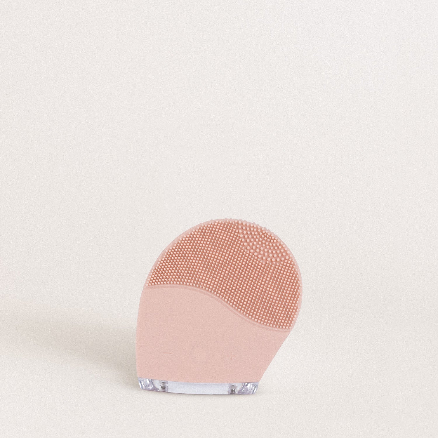 Face Wave - Silicone Facial Brush & Sonic Massager - Pastel Pink