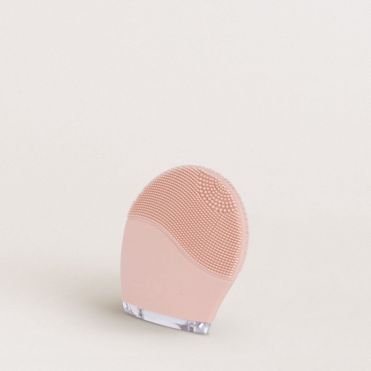 Face Wave - Silicone Facial Brush & Sonic Massager - Pastel Pink