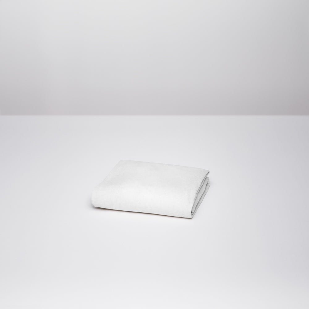 Fitted Sheet - Cotton Gauze - White