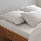 2 Fundas De Almohada - De Gasa De Algodón - Blanco